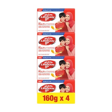 Lifebuoy Bar Soap Total 10 160g Pack of 4