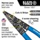 Klein Tools Long Nose Wire Cutter, Wire Crimper, Stripper and Bolt Cutter Multi Tool,Blue/Black, 8-Inch Long 1010