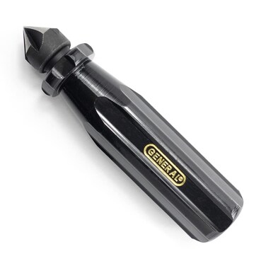 General Tools 196 Short Length Hand Reamer & Countersink, 3/4