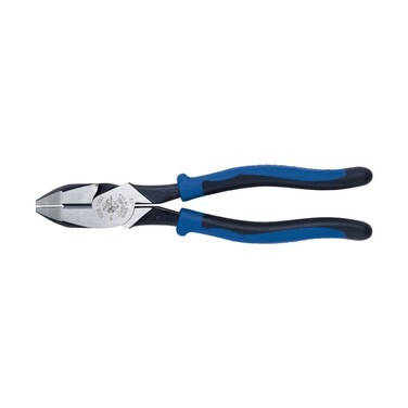 Klein Tools Side Cutter Linemans Pliers, High Leverage 23 cm Pliers Cut ACSR, Screws, Nails, Wire J2000-9NE, Black