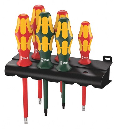 Wera Wera Kraftform Plus Insulated Professional Screwdriver Set, 6 Pieces