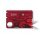 Victorinox Swiss Card Lite, Made Pocket Tool, 13 Functions, Led, Magnifier, Red Transparent