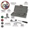 PERFORMANCE TOOL W1173 Sae/Metric 40-Piece Socket Set (1/4" &amp; 3/8" Drive), Silver