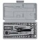 PERFORMANCE TOOL W1173 Sae/Metric 40-Piece Socket Set (1/4" &amp; 3/8" Drive), Silver