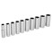 PERFORMANCE TOOL W38402 3/8" Drive 10-Piece Metric Deep Socket Set