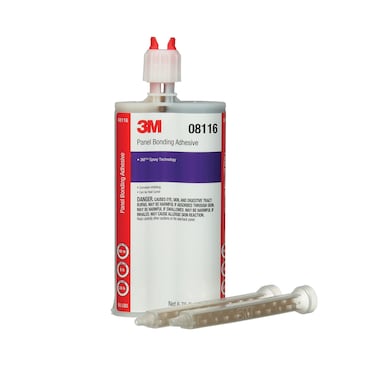 3M Panel Bonding Adhesive, 08116, OEM Recommended, Two-Part Epoxy, 200 ml/6.75 fl oz Cartridge, Black