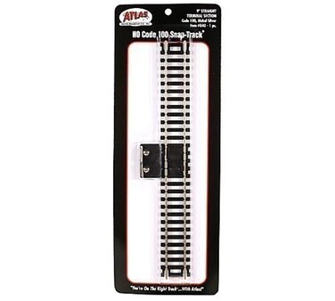 Atlas HO Code 100 9" Straight Terminal