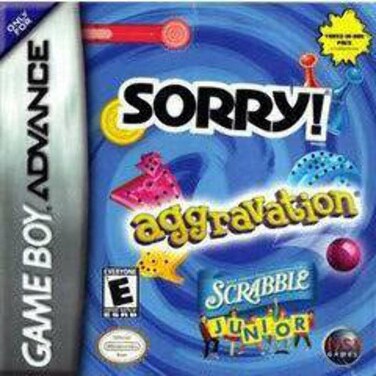 Nintendo Sorry / Aggravation / Scrabble Junior Triple Pack