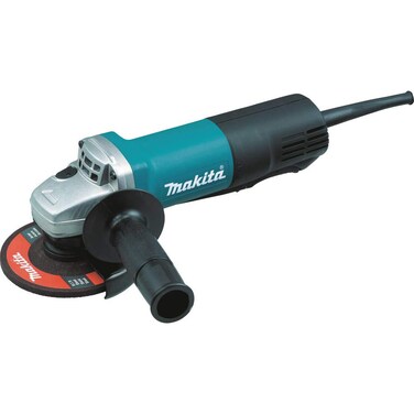 Makita 9557PB 4-1/2" Paddle Switch Angle Grinder, with AC/DC Switch
