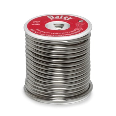 Oatey 29025 Safe-Flo Wire Solder, 1 Lb Bulk, Solid, Gray, Silver