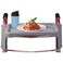 DMI Folding Walker Tray with Cup Holders, Grey
