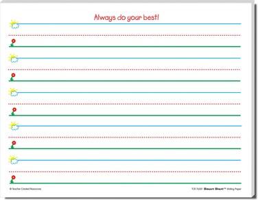 Teacher Created Resources 76501 Smart Start K-1 Writing Paper: 100 sheets, White