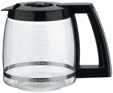 Cuisinart 14-Cup Replacement Glass Carafe, Black