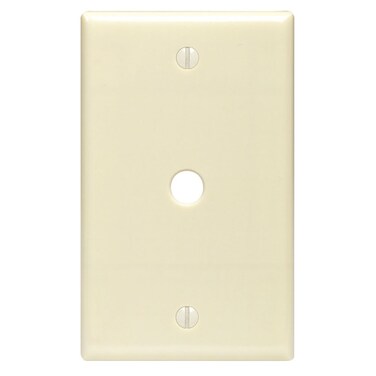 Leviton 80513-I IV WP 1G TEL/CABLE,312 HOLE MIDWAY SIZE