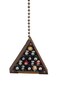 Clementine Designs Eight-Ball Billiards Pool Rack Room Ceiling Fan Light Pull