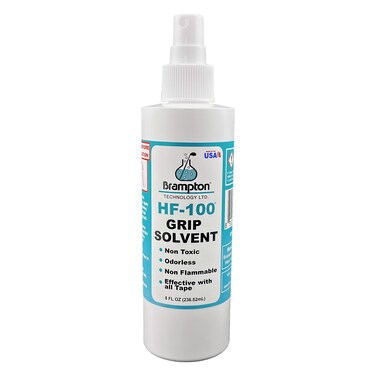 BRAMPTON TECHNOLOGY, LTD. HF-100 Golf Grip Tape Solvent, Non-Toxic and Non-Flammable Spray Solution, 8 ounces