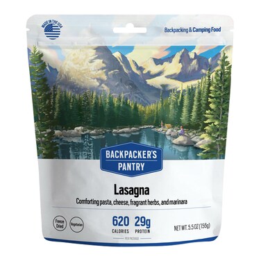 Backpacker's Pantry Lasagna, Two Serving Pouch, (Packaging M