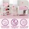 Badger Basket Folding Doll Cradle with Hood &amp; Bedding - Pink/Rosebud