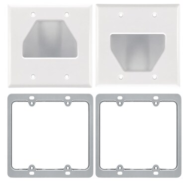 DATA COMM Electronics 50-3332-WH-KIT Flat Panel TV Cable Organizer Kit - White