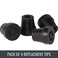 DMI Durable Replacement Quad Cane Tips, Extra Stability, No-Slip Grip, 1/2 Inch