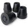DMI Durable Replacement Quad Cane Tips, Extra Stability, No-Slip Grip, 1/2 Inch