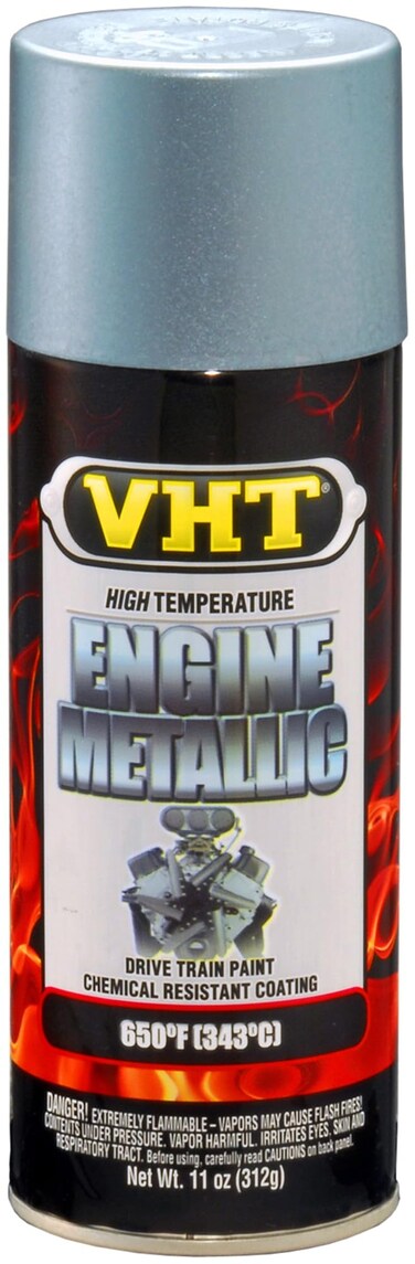 VHT SP403 Engine Metallic Titanium Silver Blue Paint Can - 11 oz.