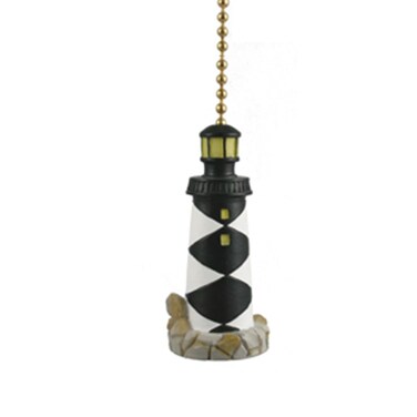 Clementine Designs North Carolina Cape Lookout Lighthouse Ceiling Fan Light Pull