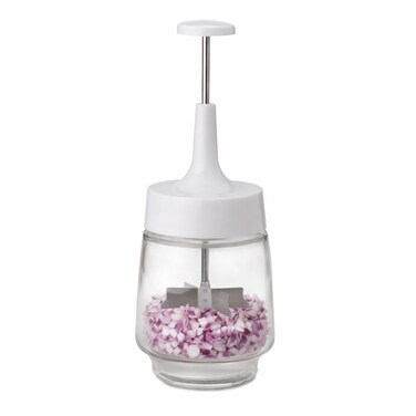 HIC Harold Import Co. HIC Kitchen Old Fashioned Onion Chopper, 18/8 Stainless Steel Plain Edge Blades