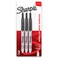 Sharpie Retractable Permanent Markers, Ultra Fine Point, Black, 3 Count