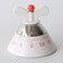 Alessi Kitchen Timer in Thermoplastic Resin Featuring Mechanical Movemnet, White