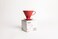 Hario Ceramic V60 Size 02 Coffee Dripper, Direct Brewing into a server, Professional Pour Over Brewer for 2-4 Cups - Red