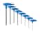 Park Tool PH-1.2 P-Handled Hex Wrench Set with Holder Tool, Blue