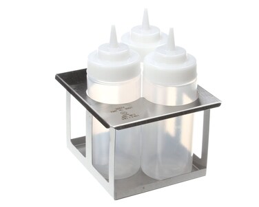 Server 86831 Triple Squeeze Bottle Holder, 12" Height, 12" W