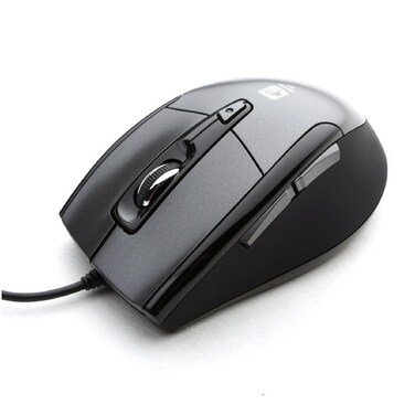 JSCO JNL-101K Noiseless USB Optical Gaming Computer Wheel Mouse 1600 DPI Super Quiet Black Silent