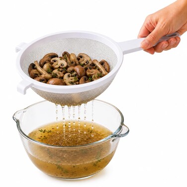 HIC Kitchen Double-Ear Fine Mesh Strainer, BPA Free, 7-Inch Diameter