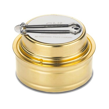 Esbit Brass Alcohol Burner Camping Stove with Variable Temperature Control, One Size