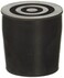 Essential Medical Supply ' Replacement Walker/Commode Tips, Black, 1'''