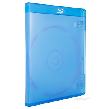 AcePlus Bluray Case 12mm Single with embossed Logo 10 pieces