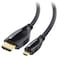 Cable Matters High-Speed 4K Micro HDMI to HDMI Cable 25ft (4K HDMI to Micro HDMI/HDMI Micro to HDMI Cable) - Ideal for Tablet, Notebook, Camera, Raspberry Pi 4 and Raspberry Pi 5, 25 Feet