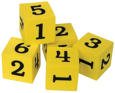 Teacher Created Resources Foam Numbered Dice (20604)