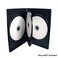 maxtek 10 Pack Maxtek Standard 14mm Black Quad 4 Disc DVD Cases with Double Sided Flip Tray and Outter Clear Sleeve