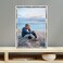 Lawrence Frames Bamboo Design Metal Frame, 5x7, Silver