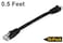 iMBAPrice (10 Pack) Black 1/2 Feet (0.5ft / 6 inch) Molded UTP Cat6 Ethernet Network Patch Cable RJ45 M/M