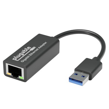 Plugable USB to Ethernet Adapter, USB 3.0 to Gigabit Ethernet, Supports Windows 10, 8.1, 7, XP, Linux, Chrome OS