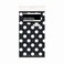 Unique Polka Dot Plastic Tablecloth, 108" x 54", Black