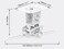 Qualgear prb-717-wht universal ceiling mount projector accessory
