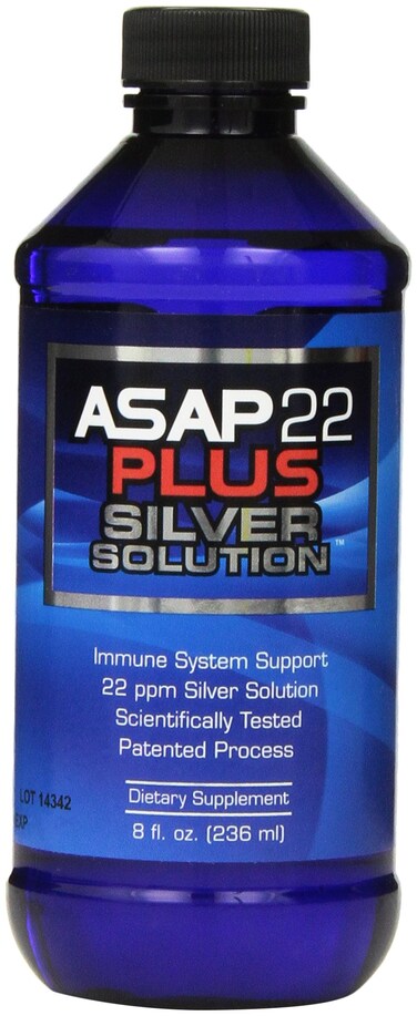 American Biotech Labs - ASAP 22 Plus Silver Solution - Immune System Support, 22 ppm Silver Solution Dietary Supplement - 8 fl. oz.