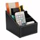 I-MART I-Mart PU Leather Remote control/controller TV Guide/mail/CD organizer/caddy/holder with (Black)