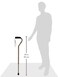 DMI Adjustable Designer Cane with Offset Handle