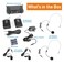 Pyle PYLE-PRO Instrument Dynamic Microphone 2 Mic System PDWM3400